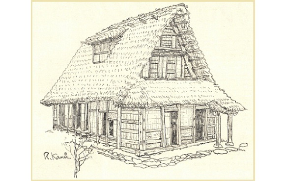 586x369 Little Adventures In Tokyo Nihon Minka En Day Trips From Tokyo - Japanese House Sketch