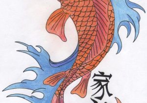 300x210 Koi Fish Drawing Color Koi Fish Speed Colour. - Japanese Koi Fish Sketches