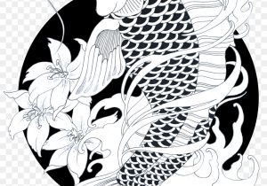 300x210 Black And White Koi Fish Drawings Japanese Koi Fish Drawing At - Japanese Koi Fish Sketches