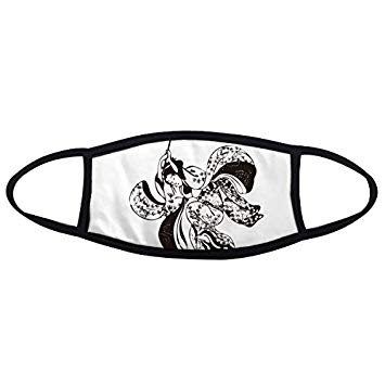 355x355 Japan Traditional Culture Black Kimono Woman Umbrella Line Drawing - Japanese Mask Sketch