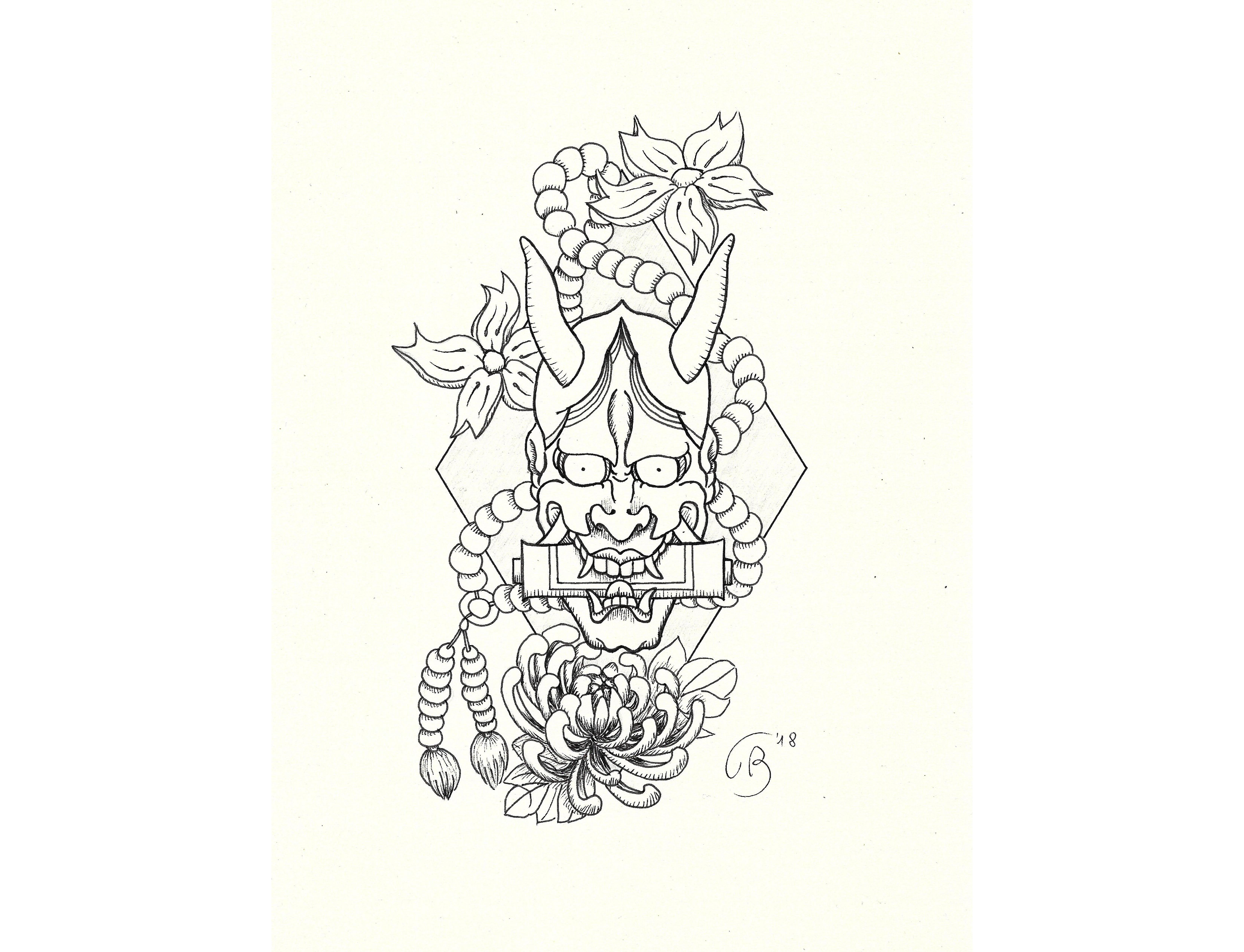 6600x5050 Japanese Masks Archives - Japanese Mask Sketch