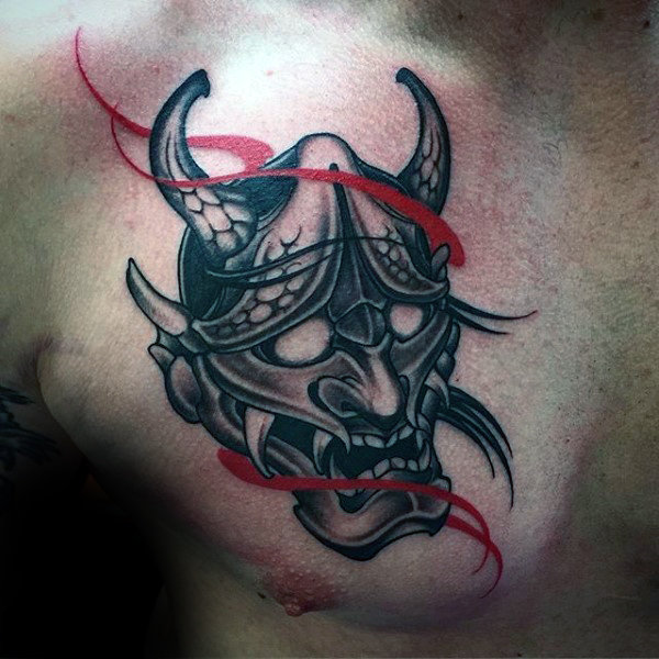 600x600 Collection Of Hannya Mask Tattoo Sketch - Japanese Mask Sketch