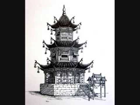 480x360 Pagoda Illustration - Japanese Pagoda Sketch
