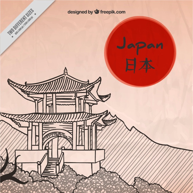 626x626 Pagoda Vectors, Photos And Psd Files Free Download - Japanese Pagoda Sketch