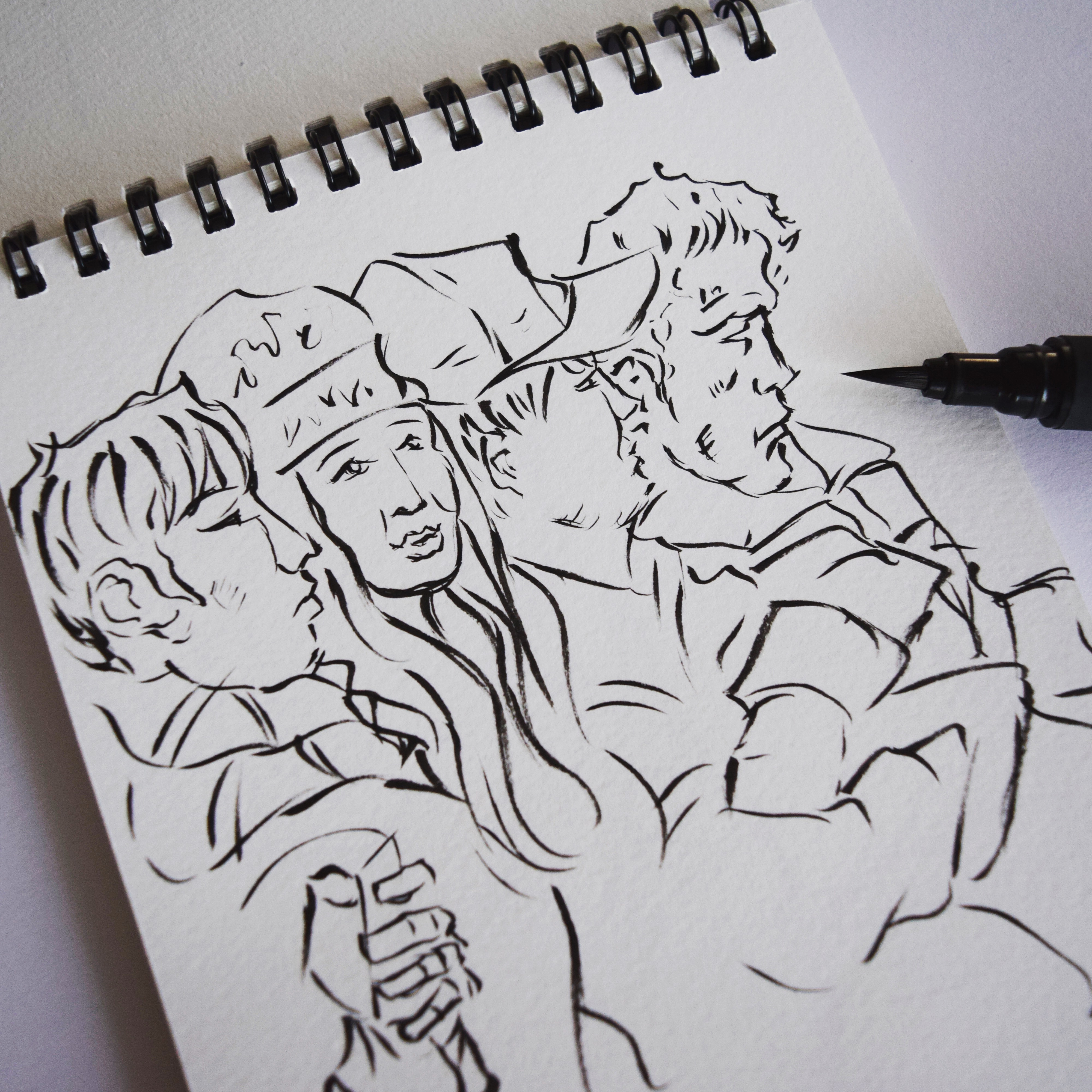 4000x4000 Subway Amp Urban Sketching In Japan 2016 - Japanese Pagoda Sketch