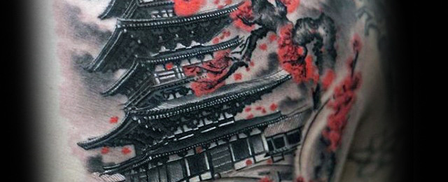 Japanese Temple Sketch