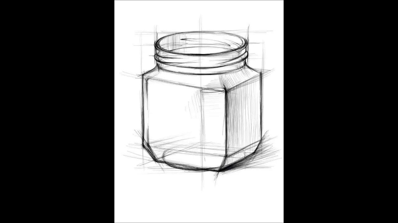 Jar Sketch at PaintingValley.com | Explore collection of Jar Sketch