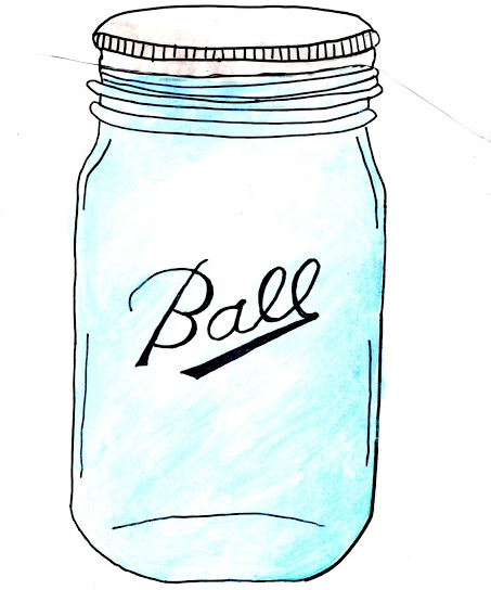 453x544 Mason Jar Art With Sketch Pens Amp Silhouette Giveaway - Jar Sketch