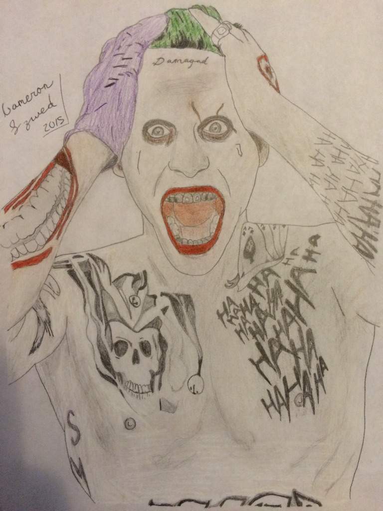 768x1024 Jared Leto Joker Drawing Comics Amino - Jared Leto Joker Sketch