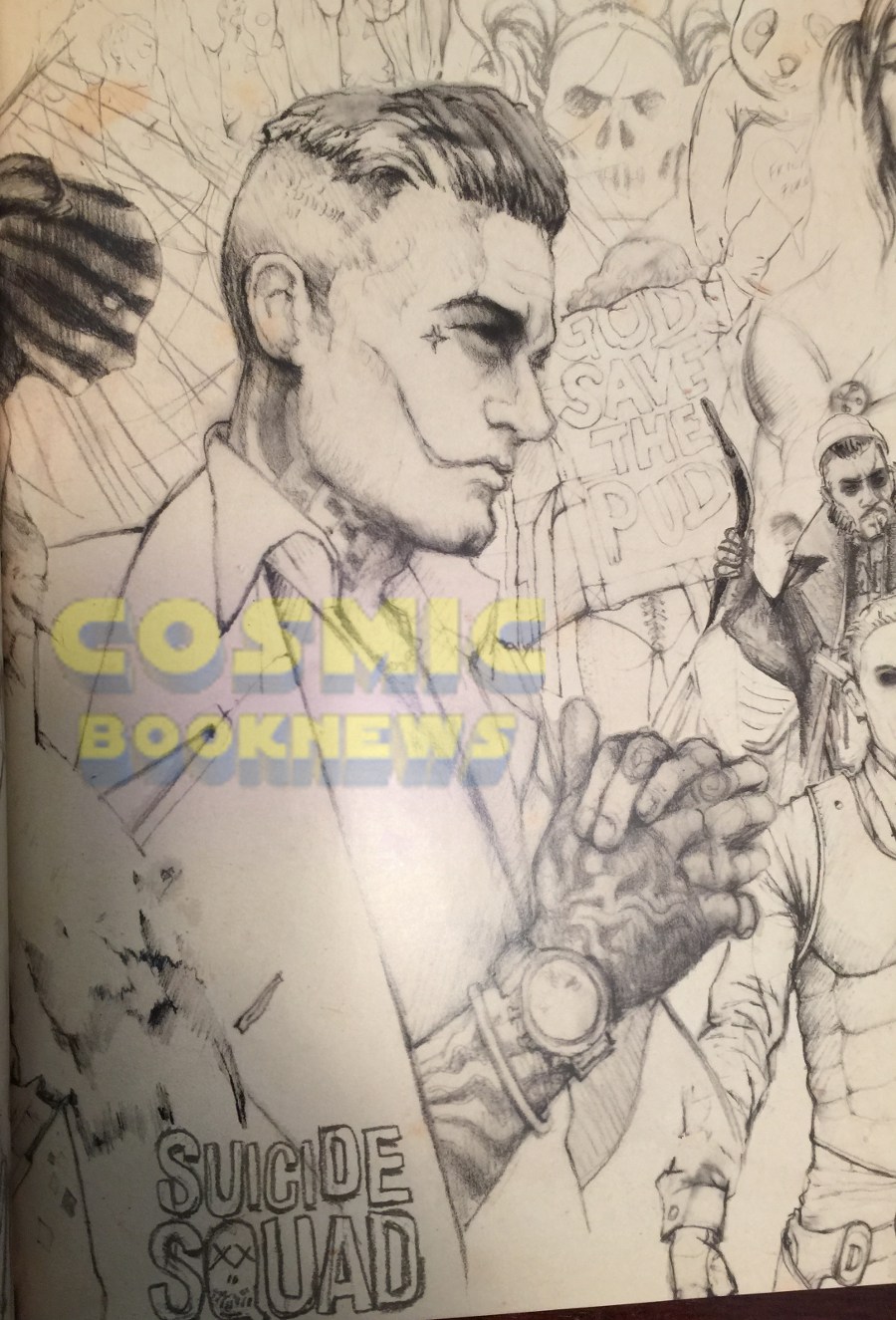 900x1325 Jared Leto Joker Suicide Squad Concept Art Cosmic Book News - Jared Leto Joker Sketch