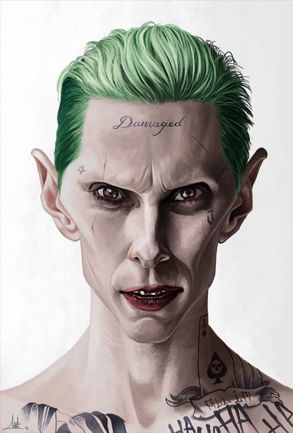 Jared Leto Joker Sketch at PaintingValley.com | Explore collection of ...