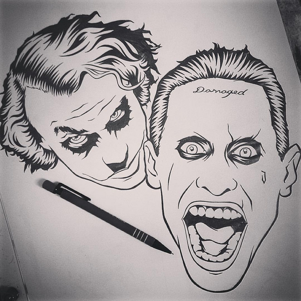 1024x1024 That The Joke Was On Me @jaredleto - Jared Leto Joker Sketch