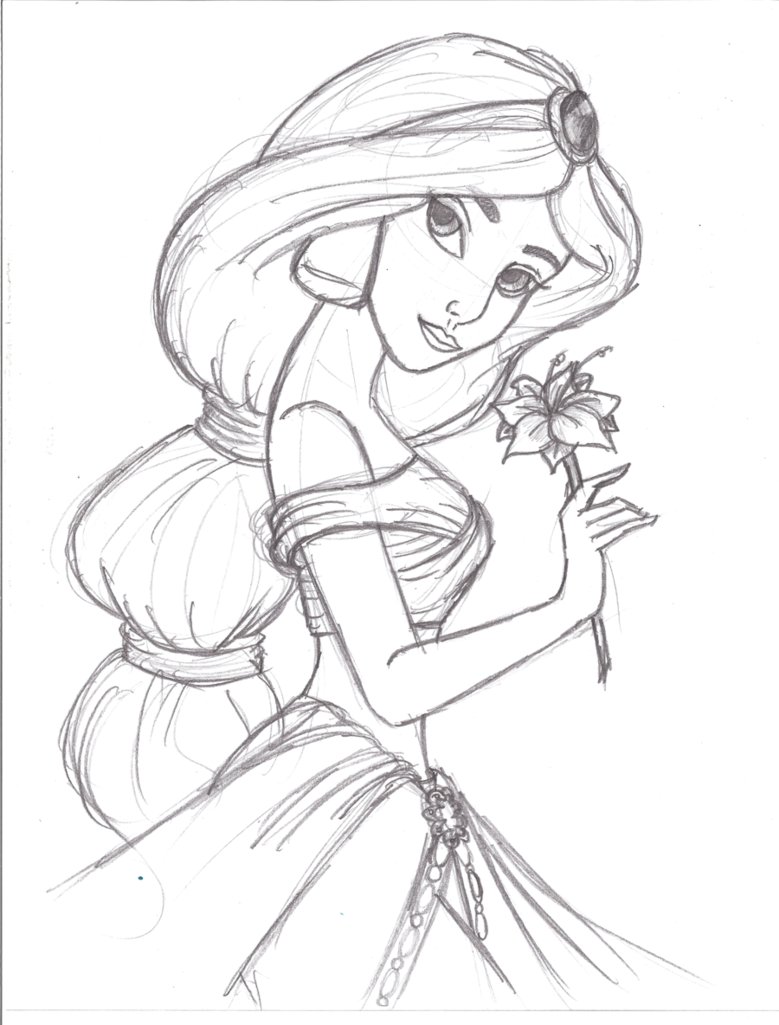 779x1025 Jasmine By Star Sketches - Jasmine Sketch
