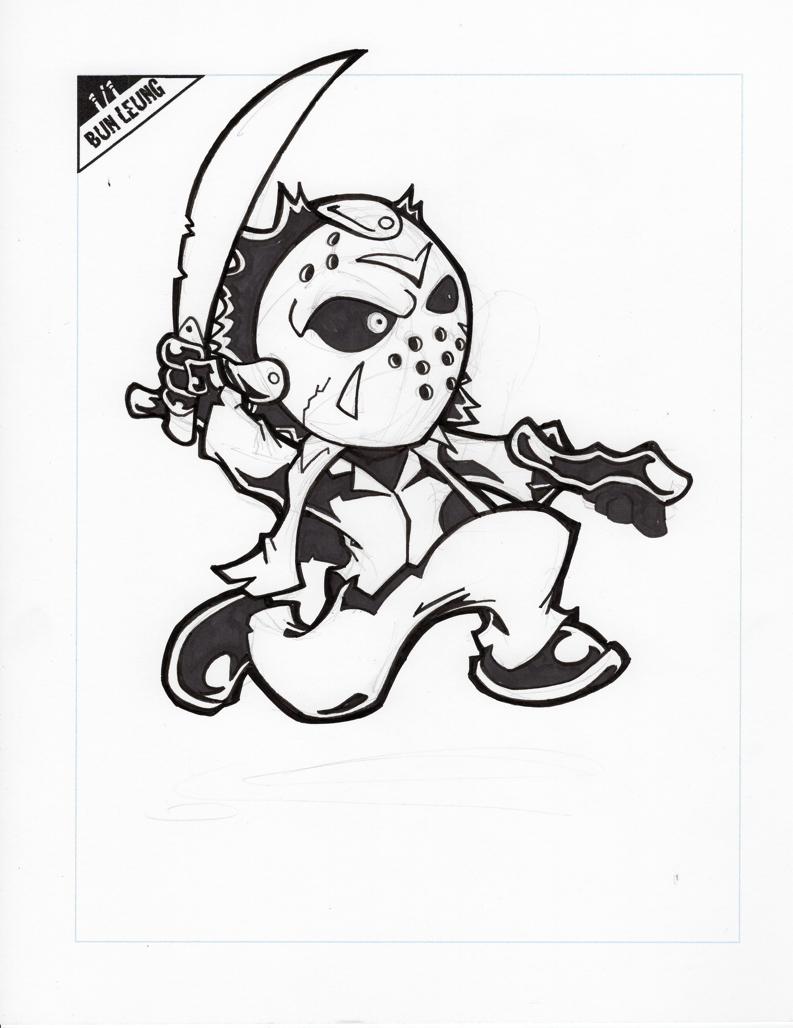 2531x3281 Jason Sketch Bunleungart Online Store Powered By Storenvy - Jason Sketch