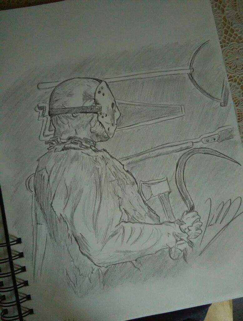 777x1024 Jason Part 7 Drawing Horror Amino - Jason Voorhees Sketch