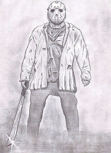 363x500 Jason Voorhees I Drew It From The Cover Of The 2009 Movie - Jason Voorhees Sketch