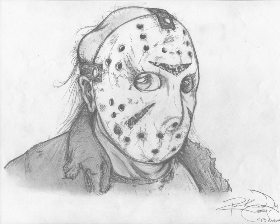 900x723 Jason Voorhees 2009 By Panzram31614 - Jason Voorhees Sketch