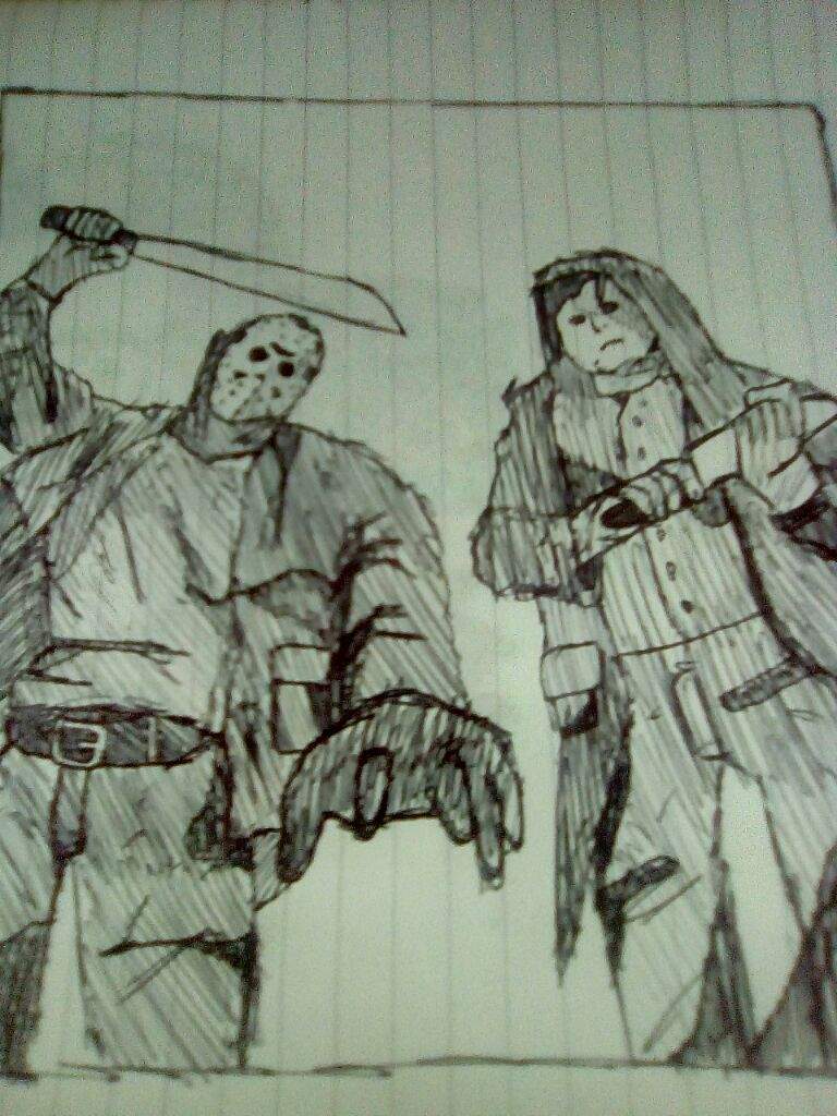 768x1024 Jason Voorhees And Michael Nyers Draw Friday The 13th Franchise - Jason Voorhees Sketch