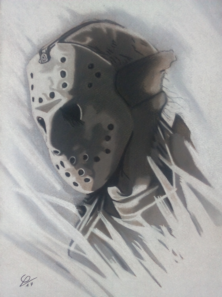 750x1000 Portrait Of Jason Voorhees By Balboa76 On Stars Portraits - Jason Voorhees Sketch