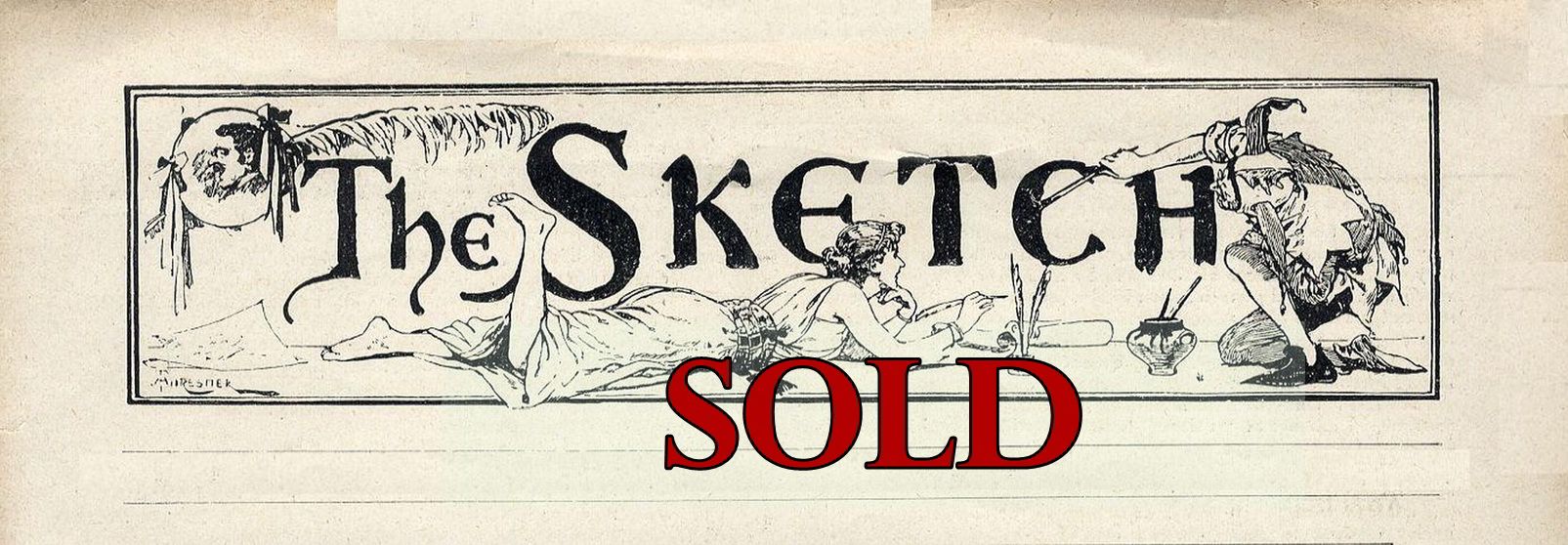 1605x558 1893 The Sketch Magazine Lily Hanbury Ellaline Terriss Labouchere - Java Sketch