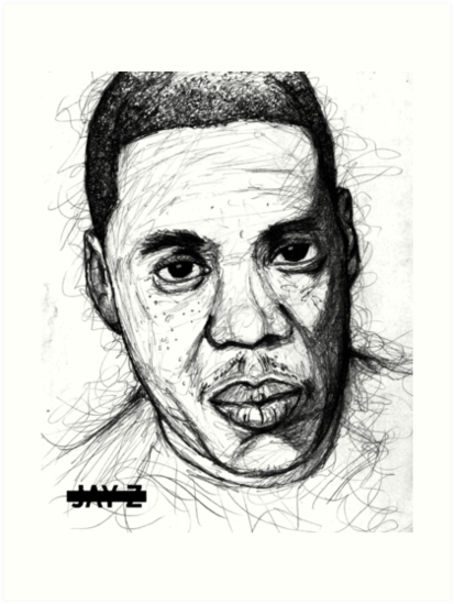 413x549 Jay Z Art Prints By Jakenabbie Redbubble - Jay Z Sketch