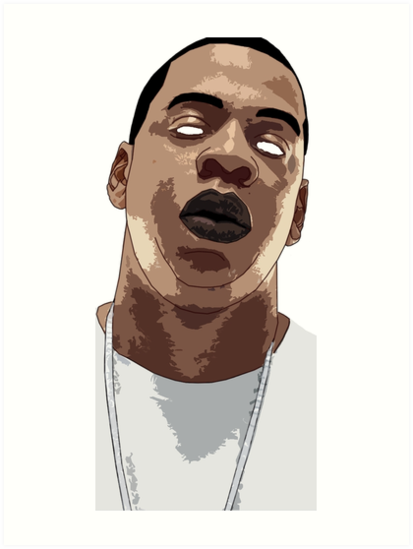 413x549 Jay Z Art Prints By Bijoy Arora Redbubble - Jay Z Sketch