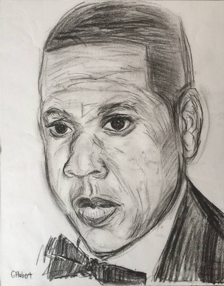 770x984 Jay Z Drawing By Gerald Hubert Saatchi Art - Jay Z Sketch