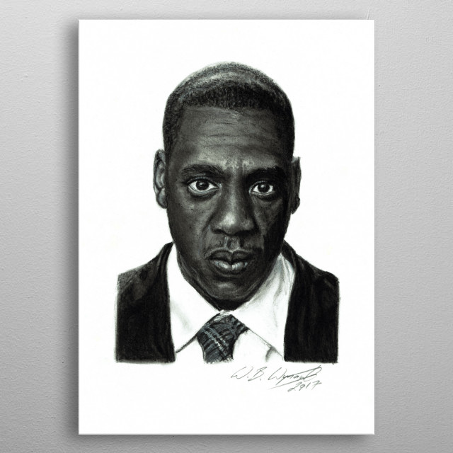 640x640 Jay Z By Wout Wynants Metal Posters - Jay Z Sketch