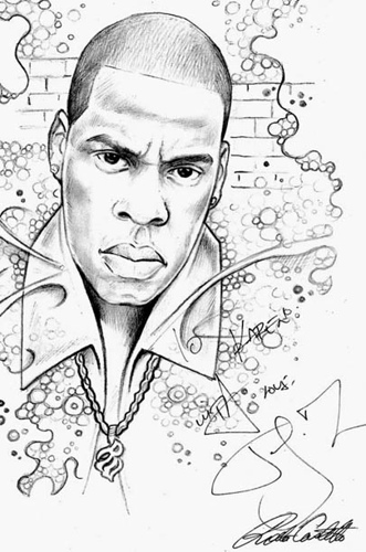 331x500 Sketch Of Jay Z Robert Sketch Castillo - Jay Z Sketch