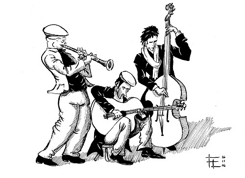 500x362 Jazz Band (A Short Wip) [Archive] - Jazz Band Sketch