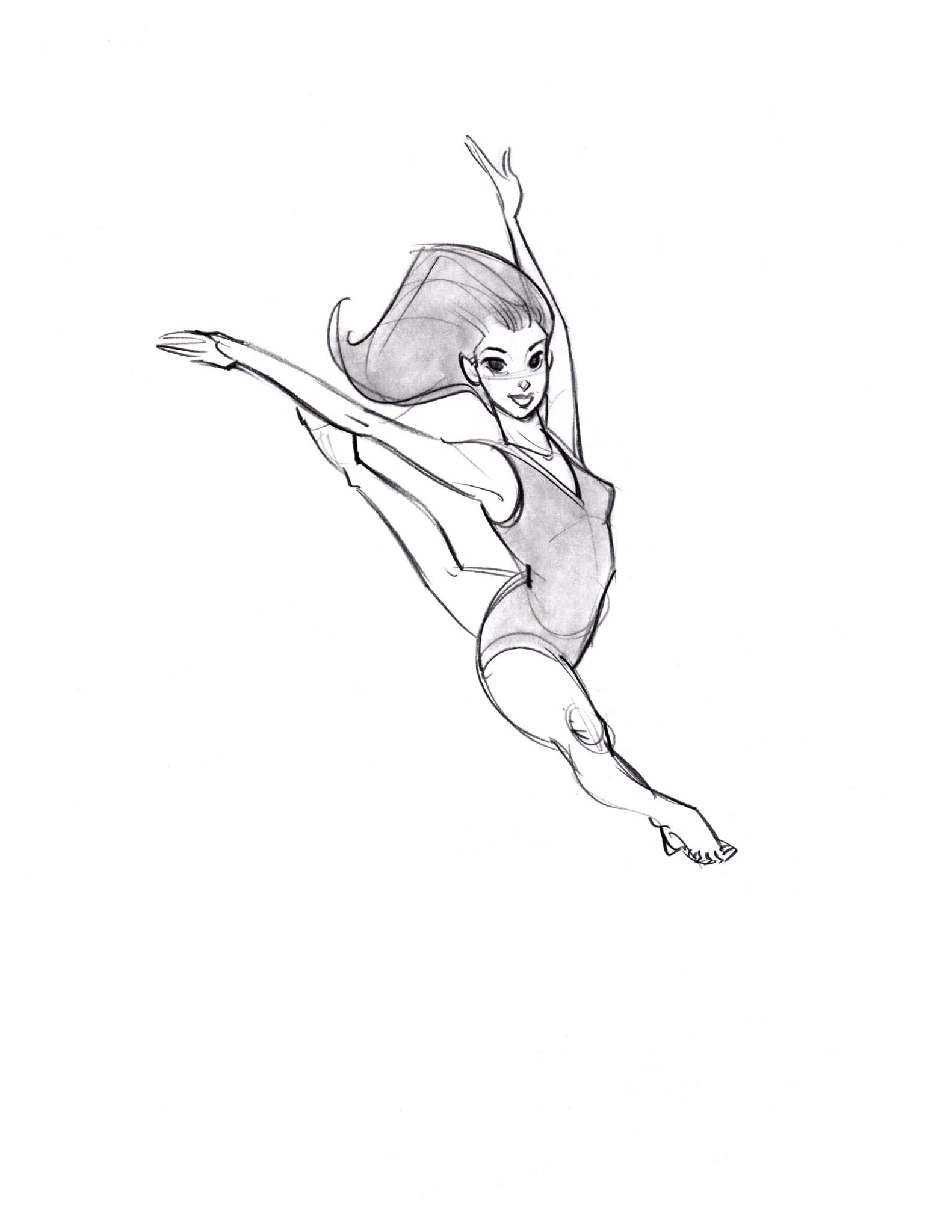 1582x2048 Our Gallery - Jazz Dance Sketch