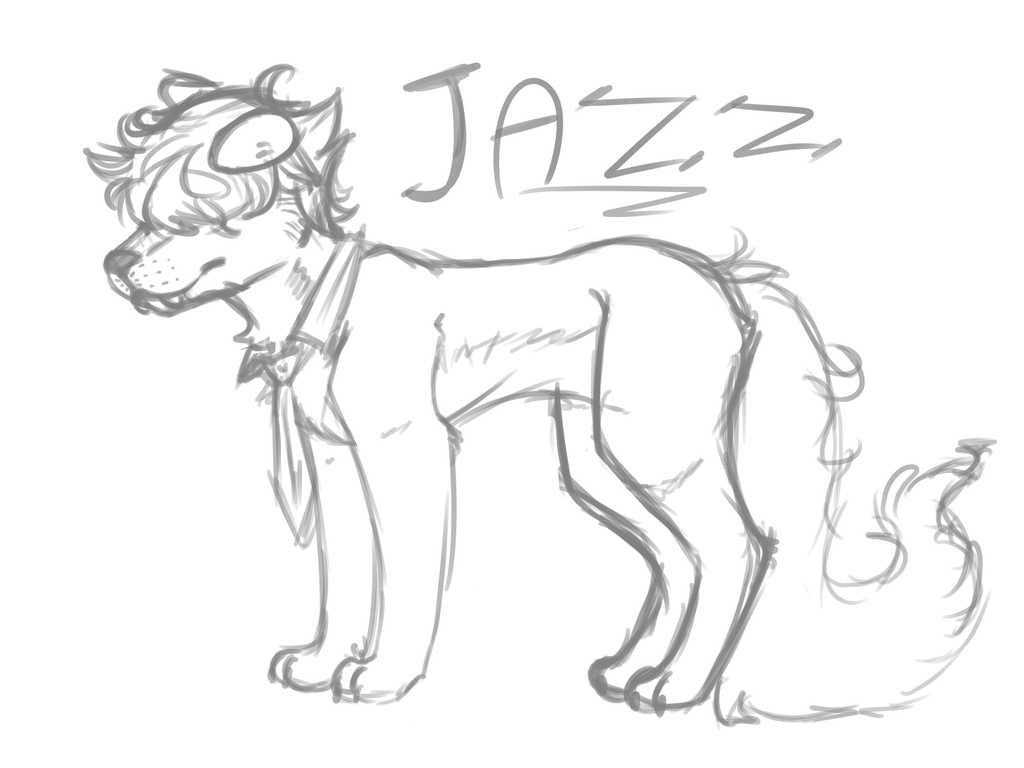 1024x768 Sketch] Jazz By Xgrimdark - Jazz Sketch