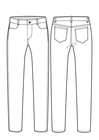 Jeans Sketch at PaintingValley.com | Explore collection of Jeans Sketch