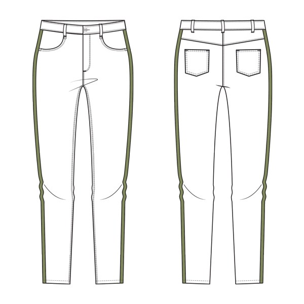 600x600 You Made My Day 6th Of December Jeans Pattern Sketch - Jeans Sketch