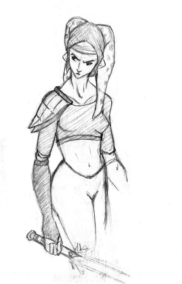 600x938 Jedi Sketch By Artsrock06 - Jedi Sketch