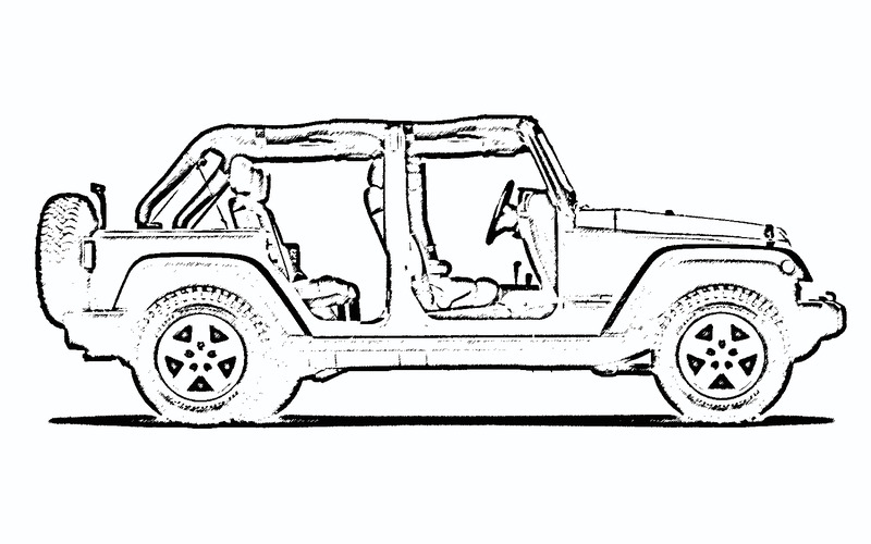 800x500 Jeep Clipart Wrangler New ~ Frames ~ Illustrations ~ Hd Images - Jeep Wrangler Sketch