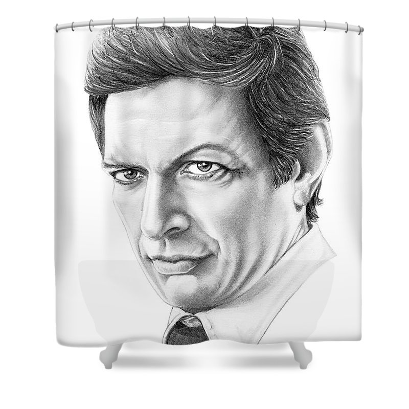 800x800 Jeff Goldblum Shower Curtain For Sale By Murphy Elliott - Jeff Goldblum Sketch