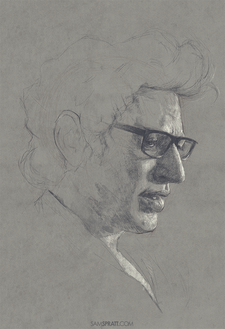 750x1096 Jeff Goldblum - Jeff Goldblum Sketch