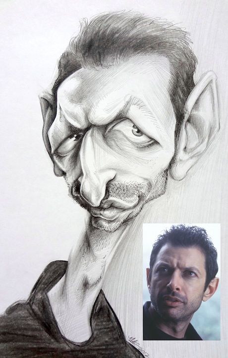 460x720 Jeff Goldblum High School - Jeff Goldblum Sketch