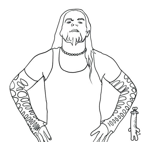 474x474 Jeff Hardy Coloring Pages Hardy Coloring Pages Hardy Coloring - Jeff Hardy Sketch