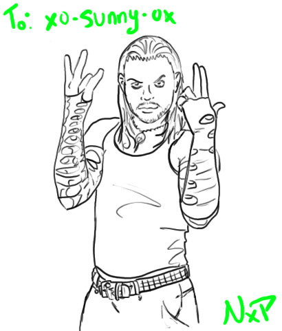 410x481 Jeff Hardy Sketch By Neonxpanda - Jeff Hardy Sketch