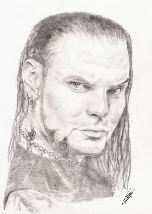497x700 Portrait Of Jeff Hardy By Soadnin On Stars Portraits - Jeff Hardy Sketch