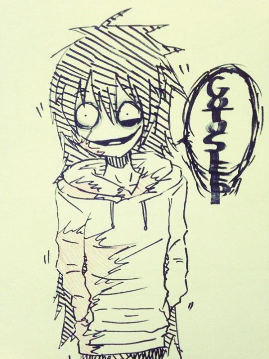 540x720 Jeff The Killer.sketch Go To Sleep. By Mikaelbratloni - Jeff The Killer Sketch