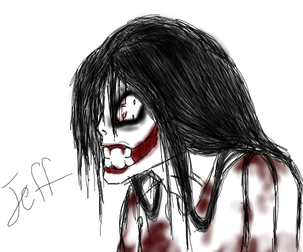 600x500 Jeff The Killer Sketch By Earthdragon206 - Jeff The Killer Sketch