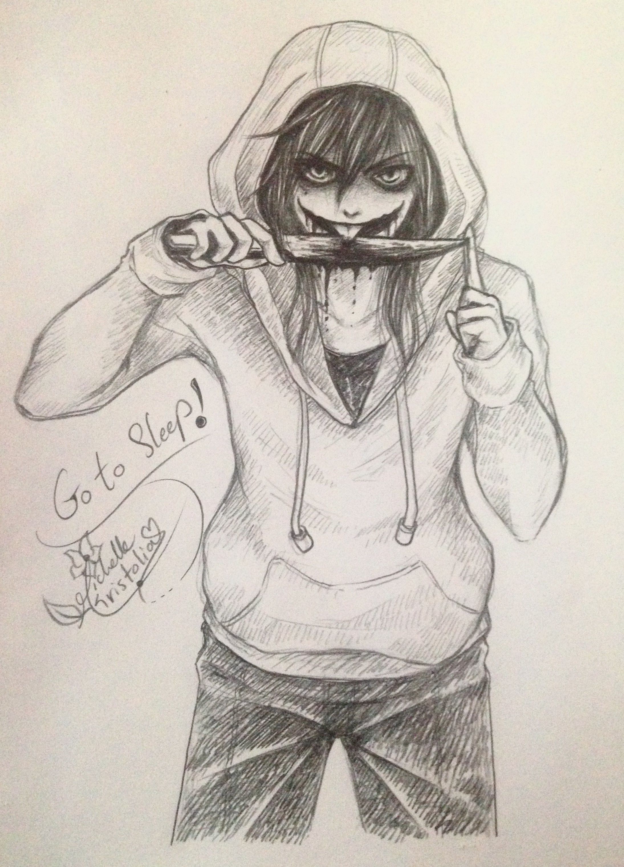 A Speedy Sketch Done By Me For The Love Jeff The Killer - Jeff The Killer.....