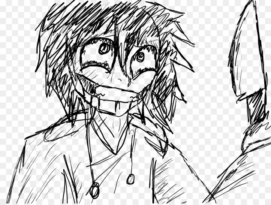 900x680 Virtual Hero Line Art Photography Cartoon Sketch - Jeff The Killer Sketch