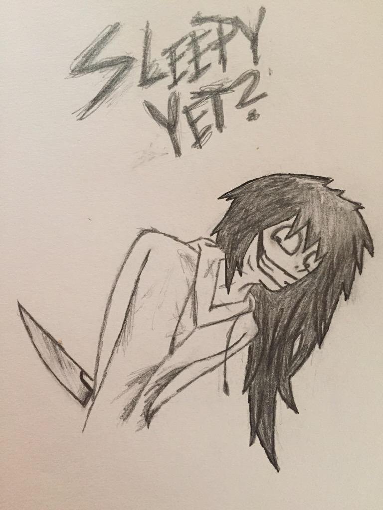 768x1024 Destini Oler On Twitter My Drawing Of Jeff The Killer - Jeff The Killer Sketch