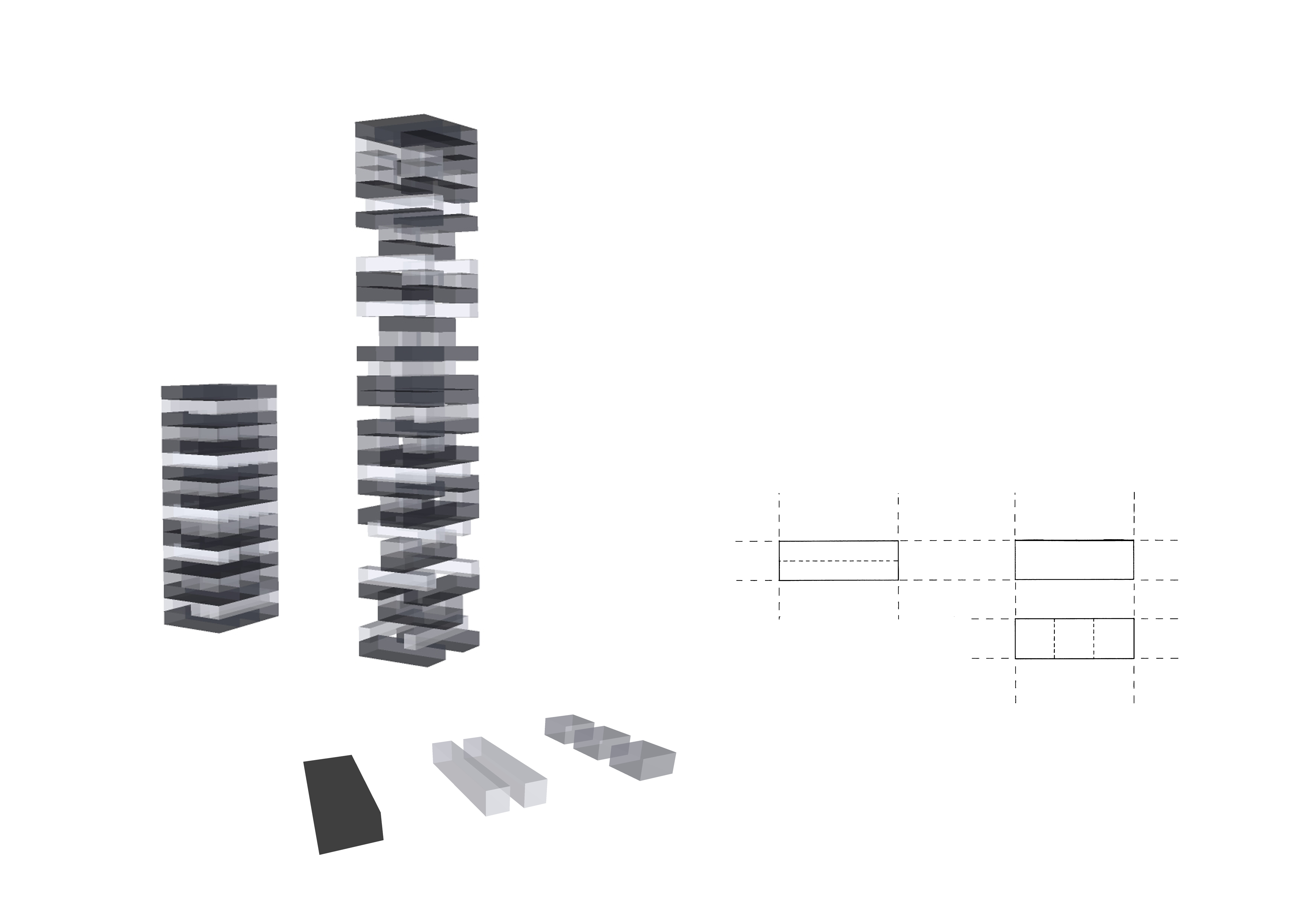 7016x4961 Jenga Blocks Studentarch - Jenga Sketch