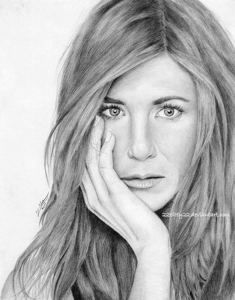791x1010 Jennifer Aniston By 22zitty22 - Jennifer Aniston Sketch