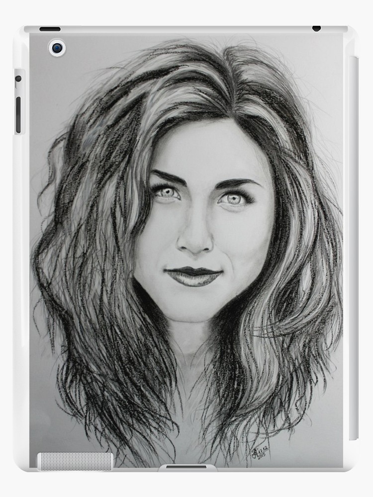750x1000 Jennifer Aniston Ipad Cases Amp Skins By Goolpictures Redbubble - Jennifer Aniston Sketch